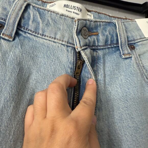 Hollister Mens Super Baggy Jean Short, 33 - Picture 6 of 6